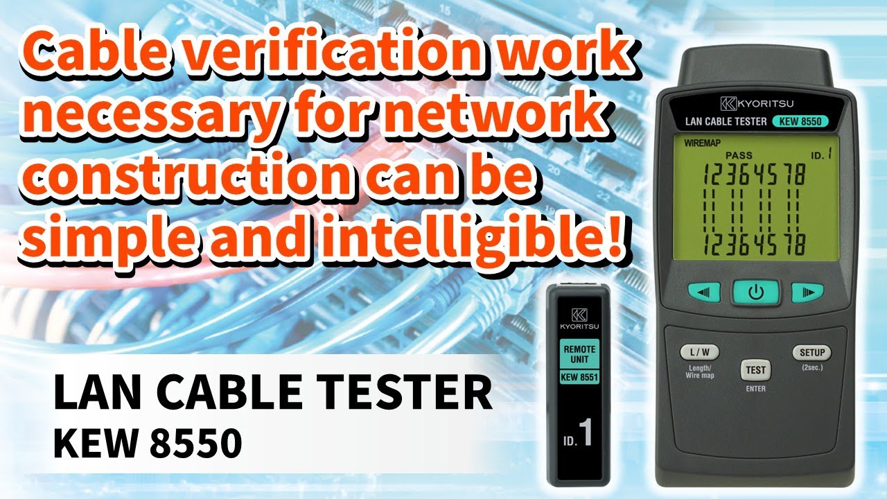 KYORITSU LAN CABLE TESTER　KEW 8550 | Product Introduction