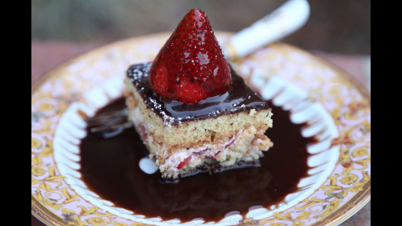 Strawberry Chocolate Cake Recipe - Heghineh Cooking Show