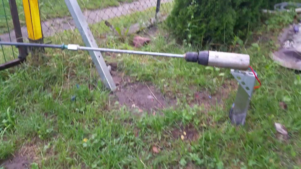 Napęd bramy dwuskrzydłowej DIY