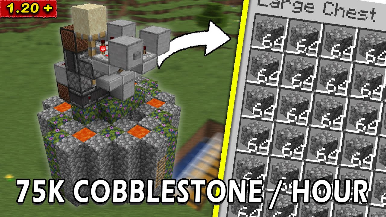 75.000+ AUTOMATIC COBBLESTONE FARM | Minecraft 1.21.8