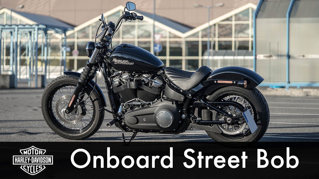 #001 Onboard German Autobahn Harley Davidson Softail Street Bob 2020