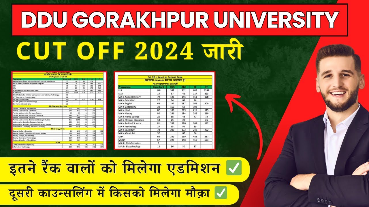 DDU CUT OFF 2024 | कट ऑफ आया , इतने रैंक वालो का एडमिशन पक्का 🥳 | पूरी जानकारी | #ddu #education