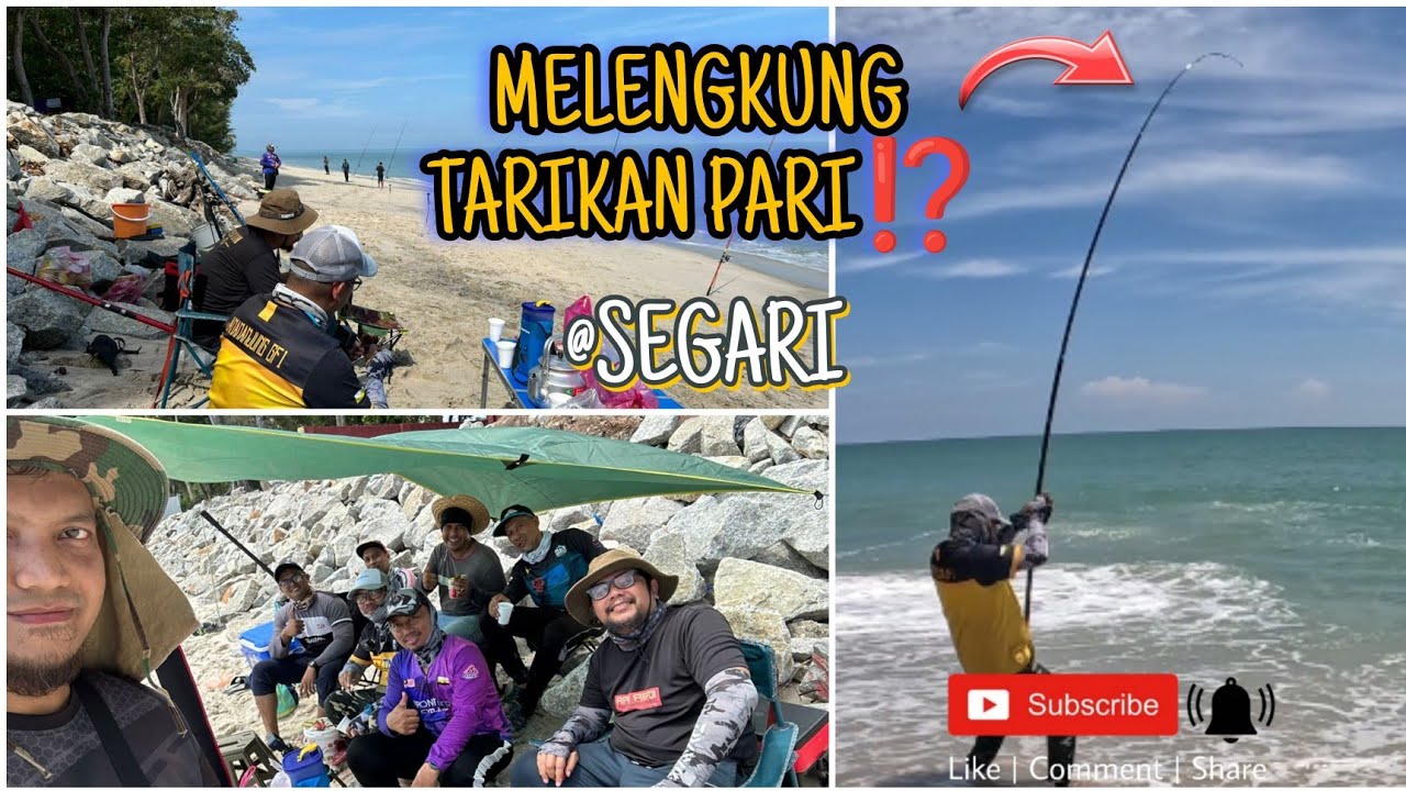 💢 SURFCAST SANTAI OPERATION DI SEGARI, PERAK #surfcasting #kakitebing @sepoy79 #slowslowredah