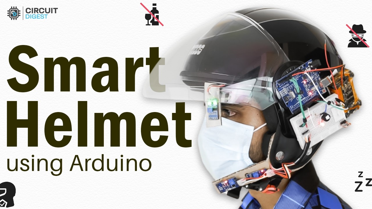 DIY Smart Helmet Using Arduino | Alcohol, Drowsiness & Theft Detection | Full Tutorial with Code