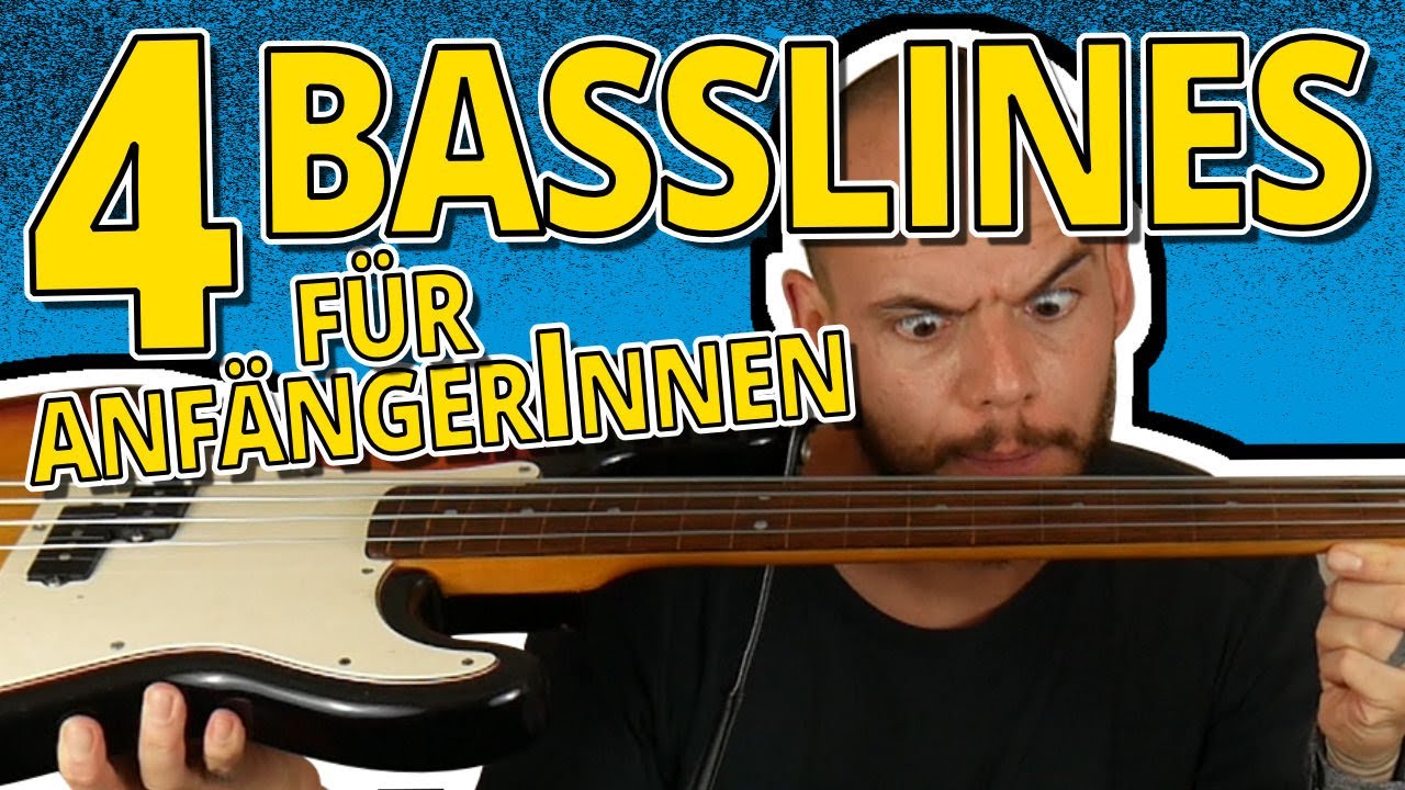 4 Bass Lines für Bass AnfängerInnen