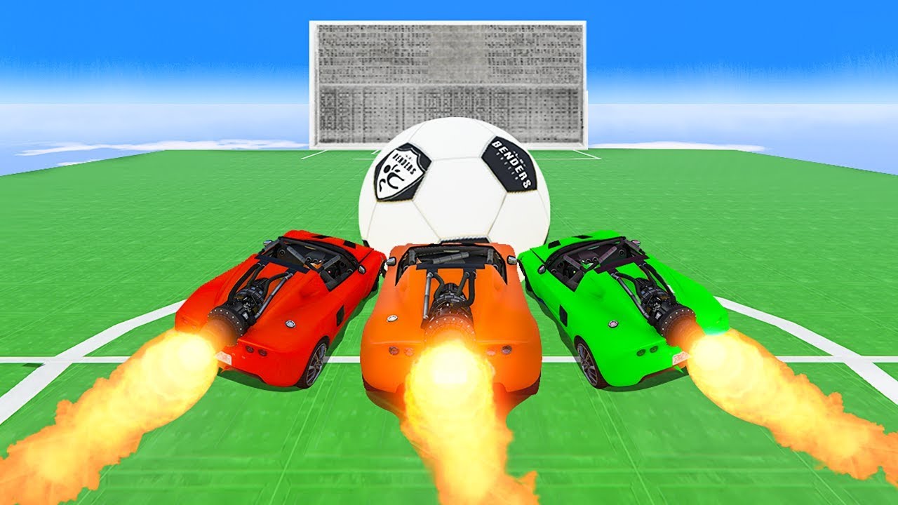 INTENSE ROCKET CAR FOOTBALL GAME! - GTA 5 Funny Moments