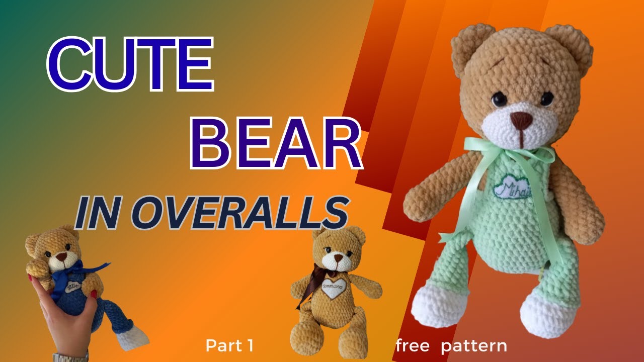 Cute Teddy Bear in overalls - Part 1 - HEAD