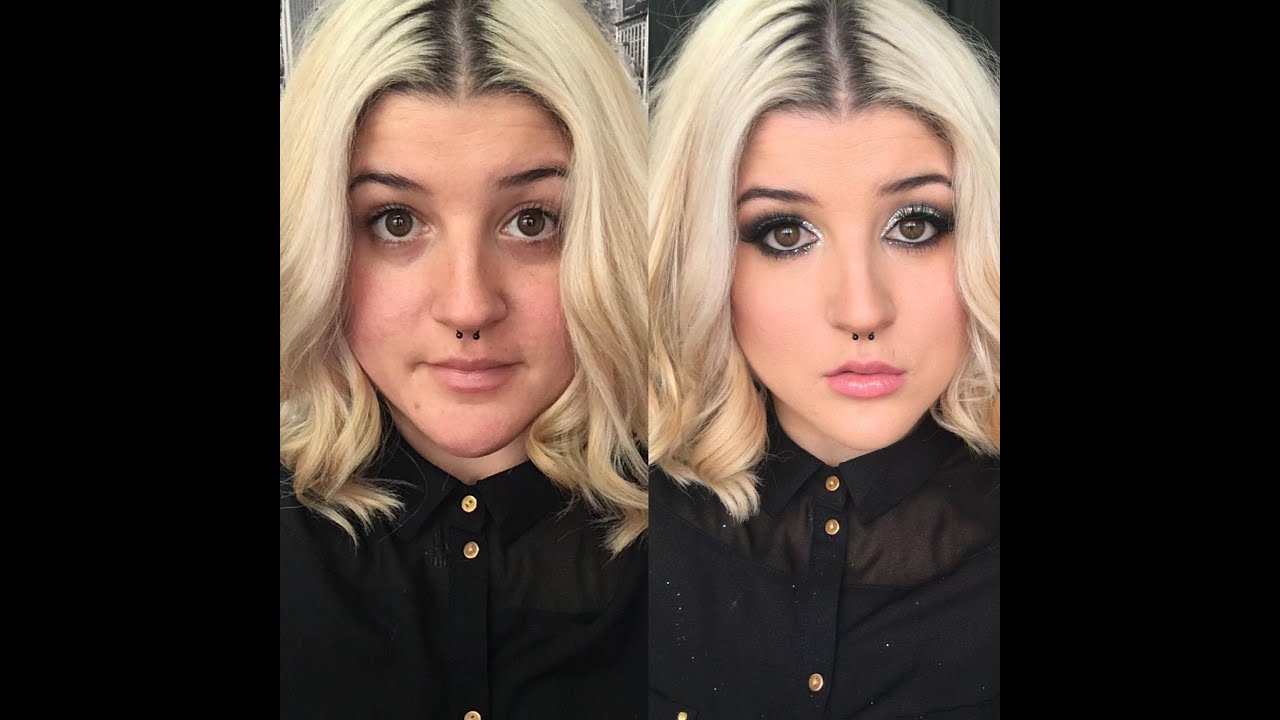 MAQUILLAJE GLITTER PLATA