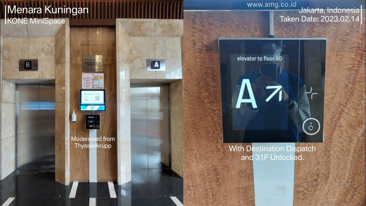 KONE MiniSpace Traction Elevator at Menara Kuningan, Jakarta