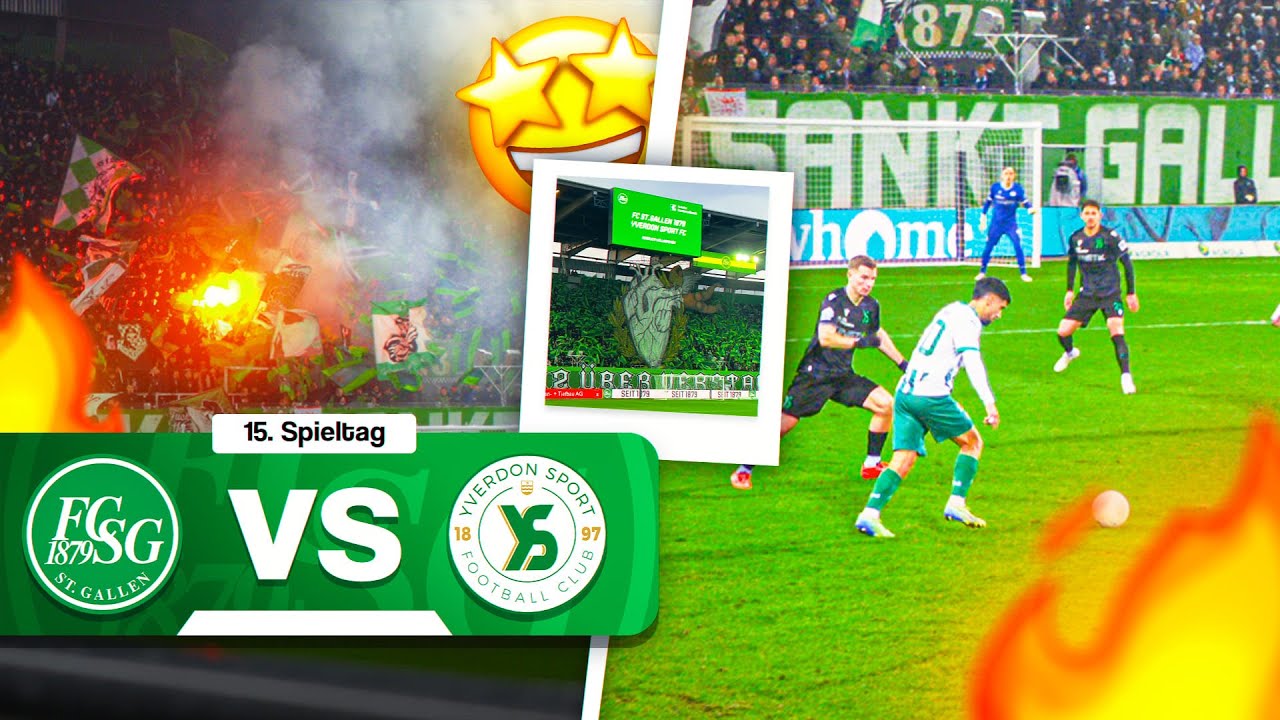 FC St.Gallen vs Yverdon Sport FC - Stadionvlog ⚽️ | Liske
