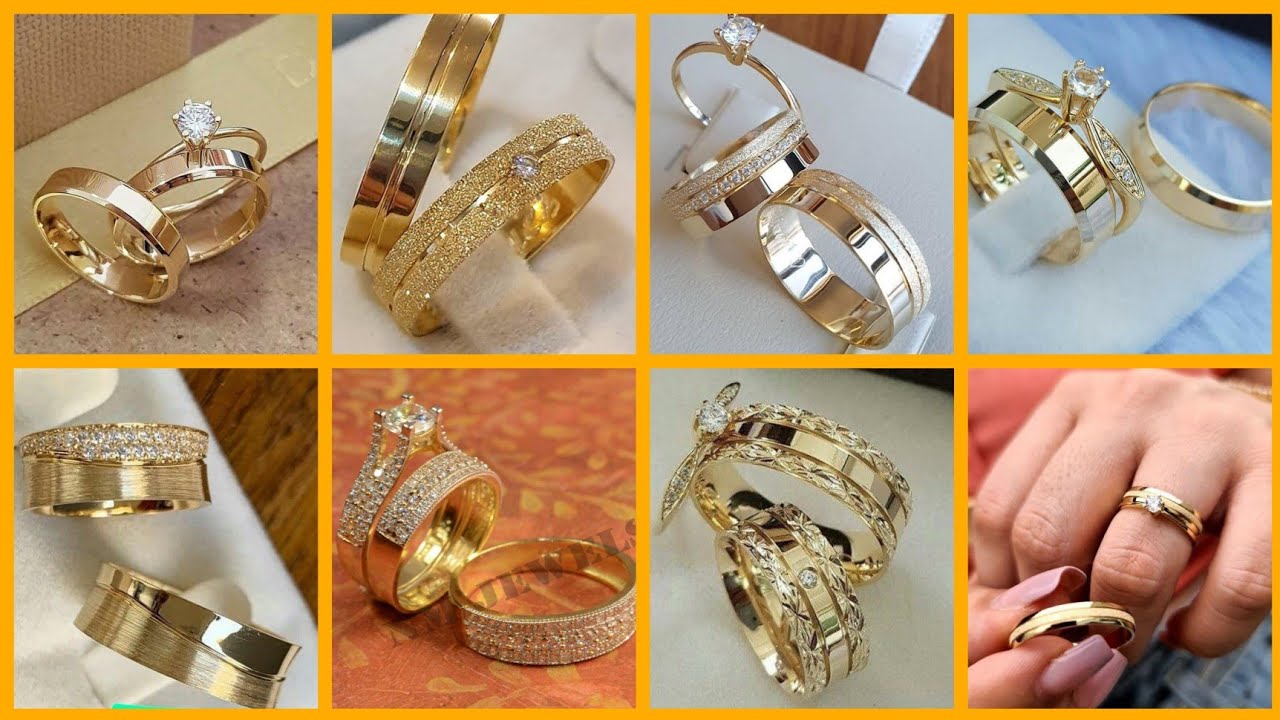 Latest Gold couple ring design 2023
