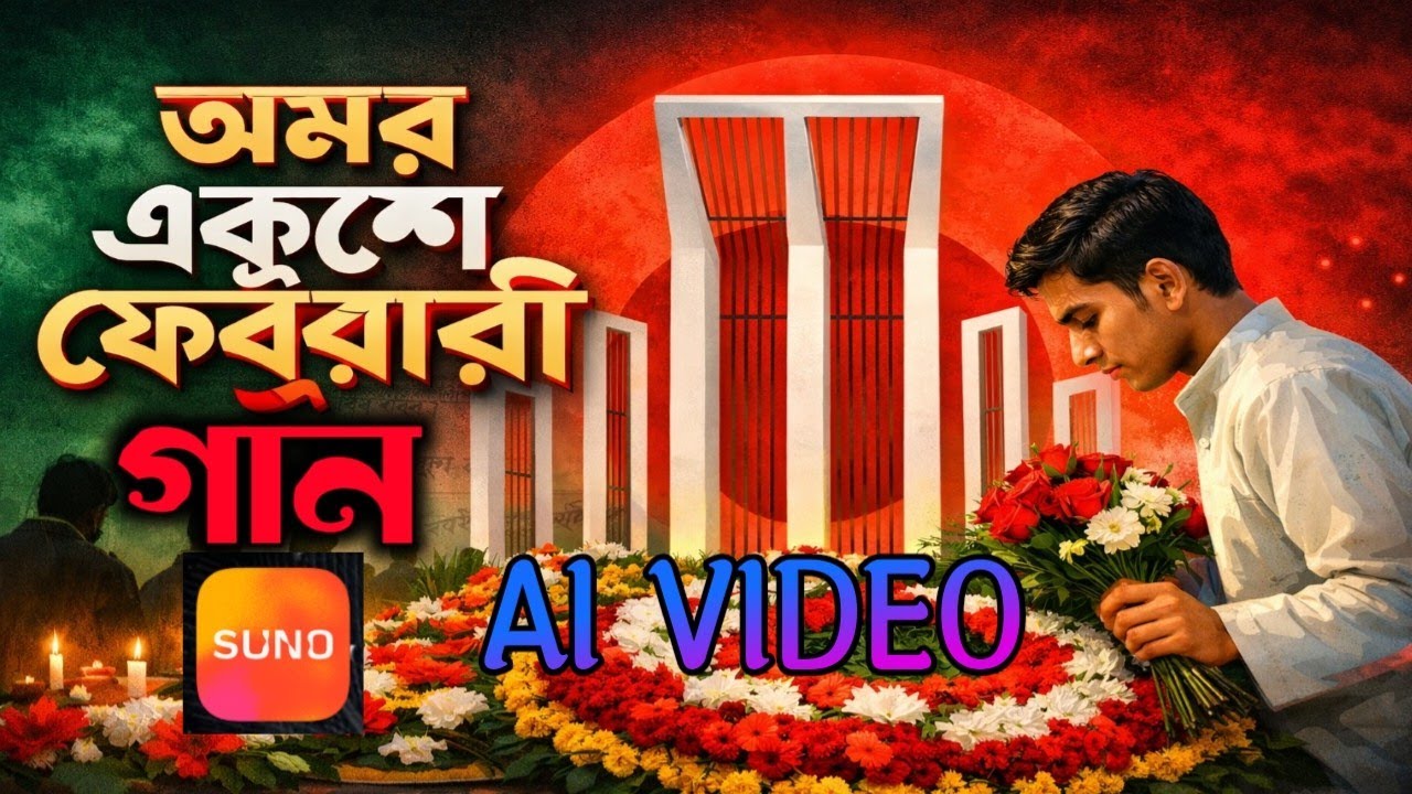 ২১ শে ফেব্রুয়ারি ভাইরাল গান 21 February viral song #aivideo 