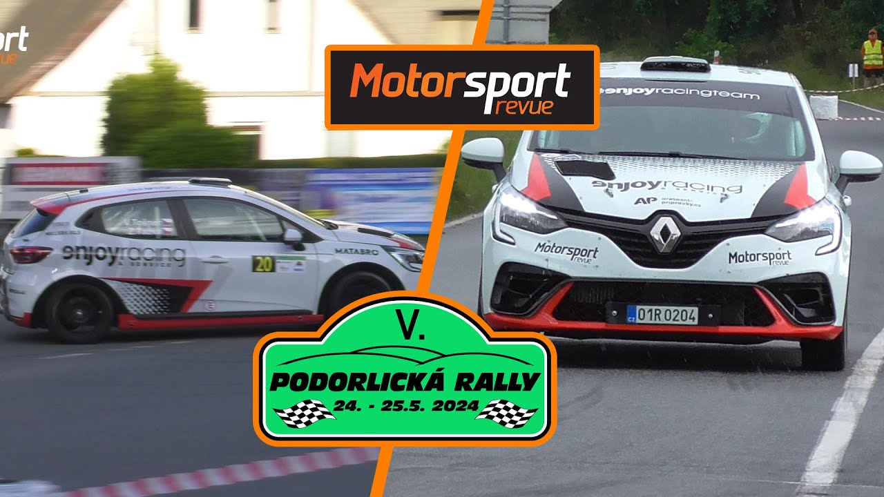 Podorlická rally 2024: V. Tošner - Z. Ťažká - Renault Clio Rally4