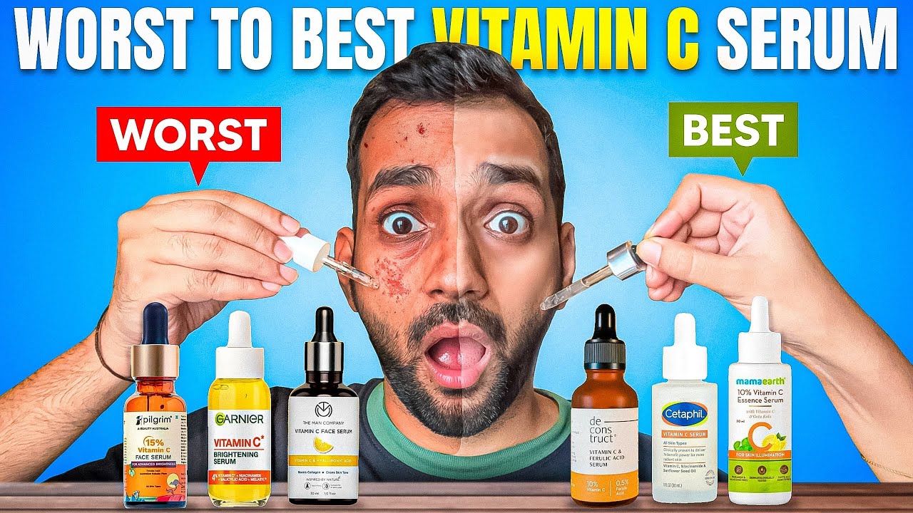 I tried Best to Worst Vitamin C Serums in India | Honest Review & Ranking *LIVE TESTING*