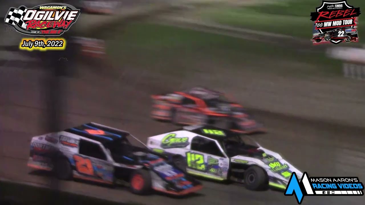Ogilvie Raceway WISSOTA Midwest Modified A-Main (Rebel MW Mod Tour) (7/9/22)