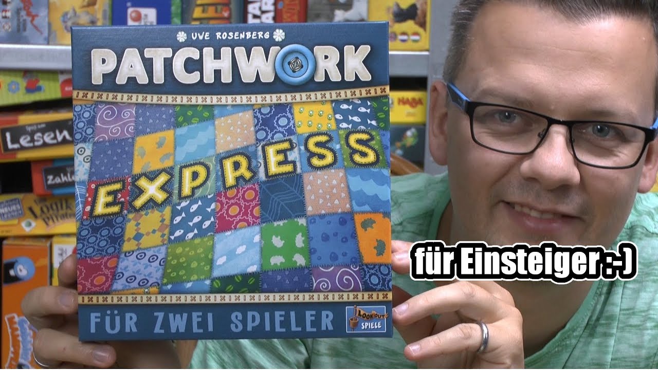 Patchwork Express für 2 Spieler (Lookout) - ab 6 Jahre - Generationsspielsiegel Jung und Alt