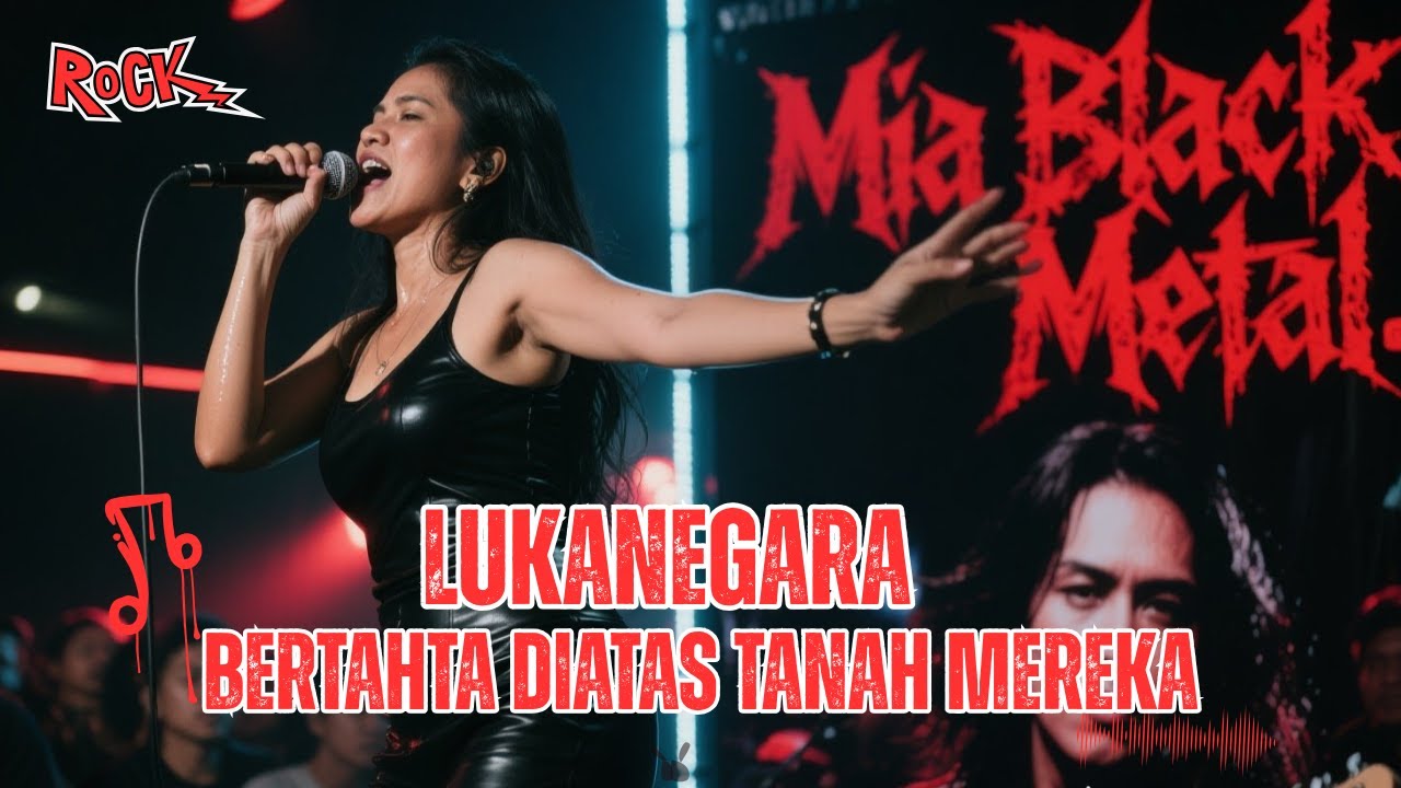 LUKANEGARA - Bertahta diatas tanah mereka 🔥 Black Metal Cover 🎸🖤 ROCK Metal Edition😈🎧MIA BLACK METAL