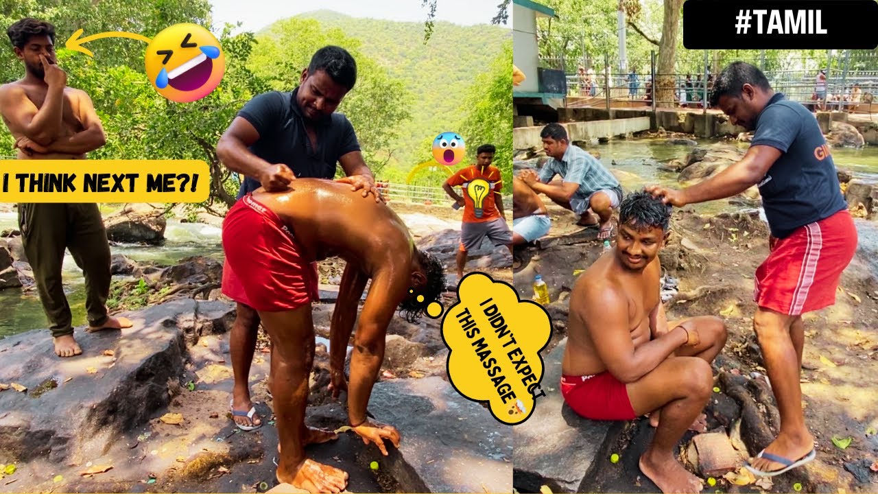 ✨Hogenakkal Full 🤗Oily ☑Body Massage👍🧡 | Face👃 Massage | 🦵Leg Massage #viralvideo #hogenakkal