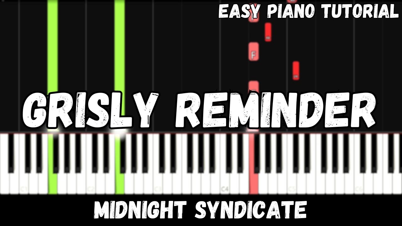 Midnight Syndicate - Grisly Reminder (Easy Piano Tutorial)