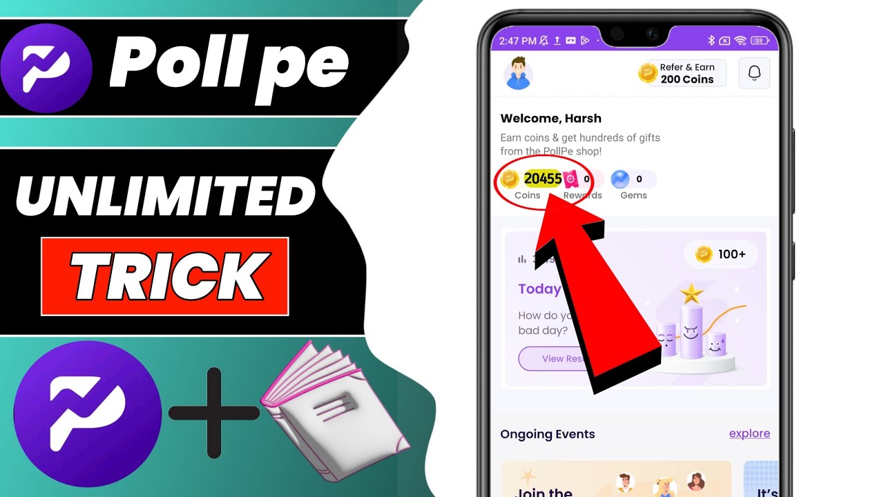 PollPe App Unlimited Trick | PollPe se coins kaise kamaye | PollPe App Se Paise Kaise Kamaye