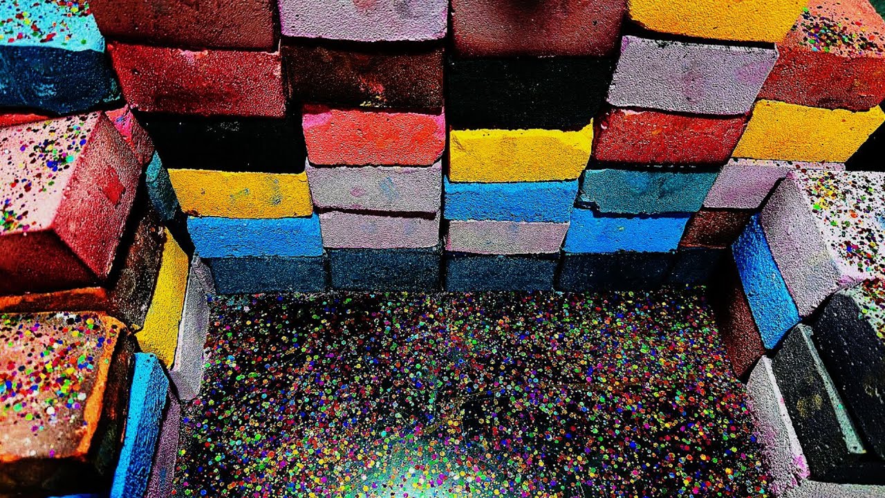 Rainbow Chalk Wall Crushing ASMR 🌈✨ | Crush by @ColourChalk | Satisfying | Please Subscribe ❤️