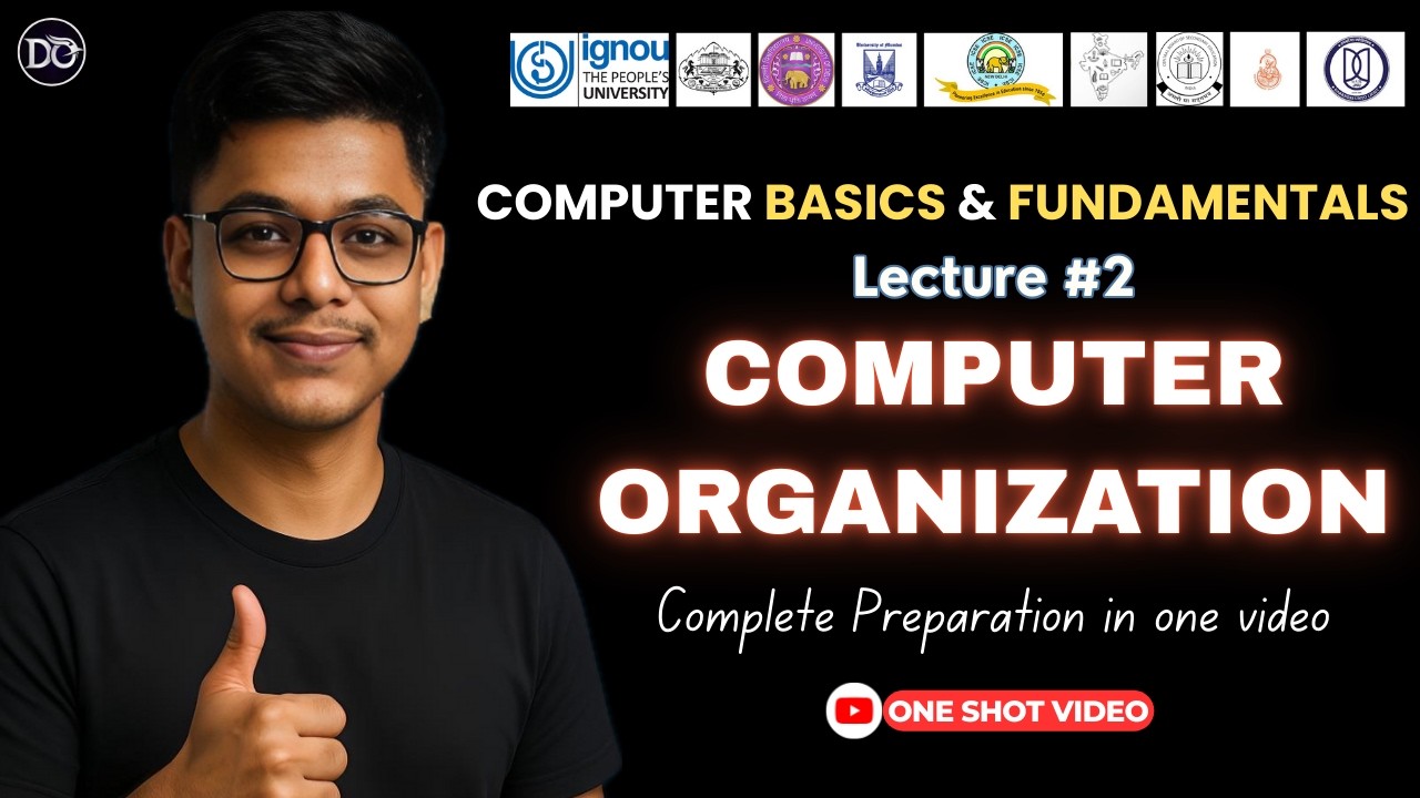 Computer Organization & Architecture in one video | Computer Basics and Fundamentals | Lecture 2