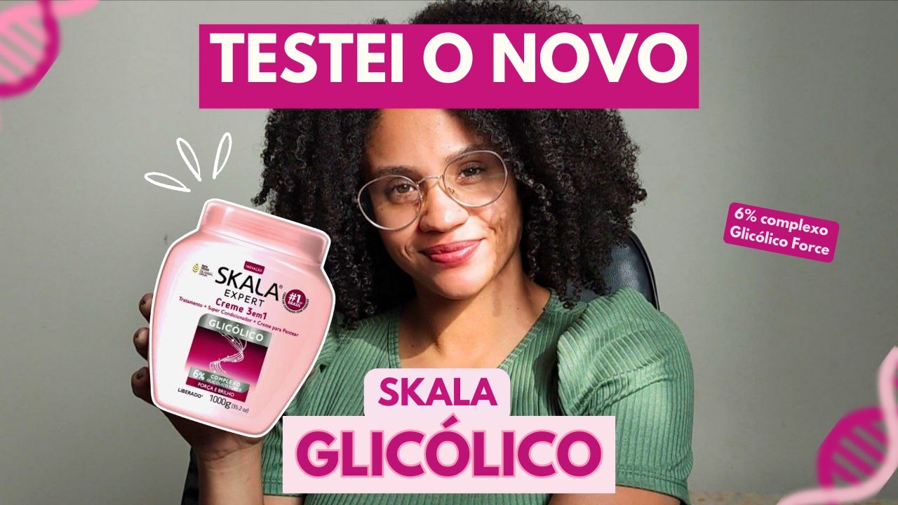 TESTEI O SKALA GLICOLICO 🧬 | FINALIZAÇÃO EM CABELO CRESPO!