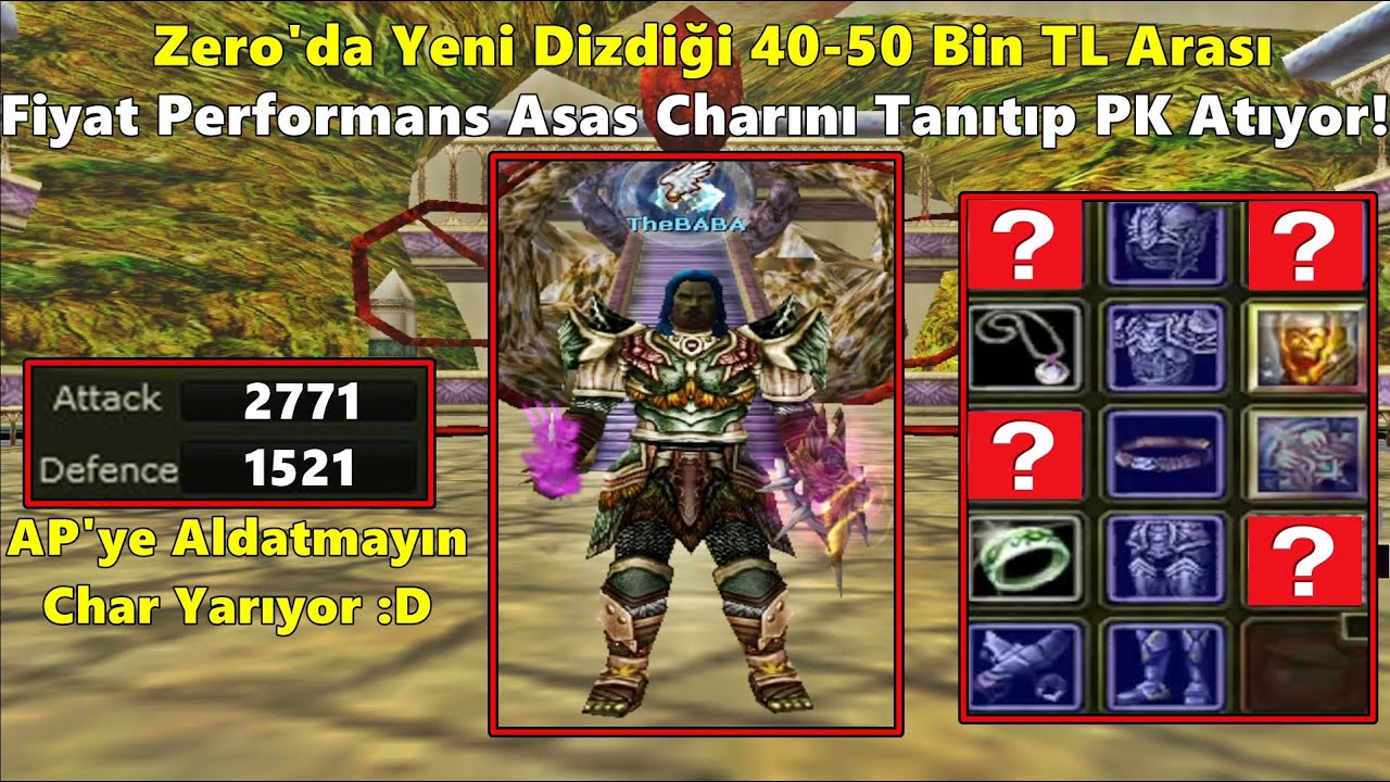 ZeitzquiN - Yeni Dizdiği 40-50 Bin TL Arası Fiyat Performans Asas Charını Tanıtıyor! | Knight Online