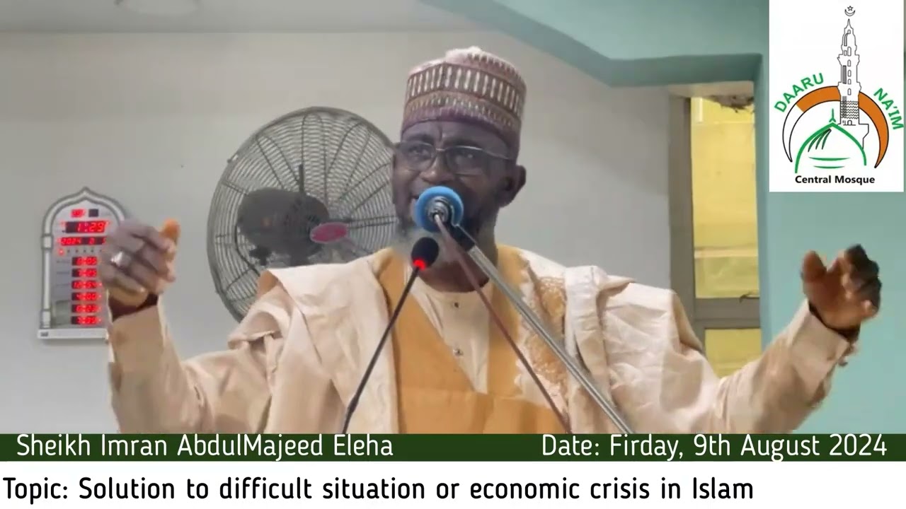 Jumaat 9th August 2024 (Topic: The solution to difficult situations or economic crises in Islam)