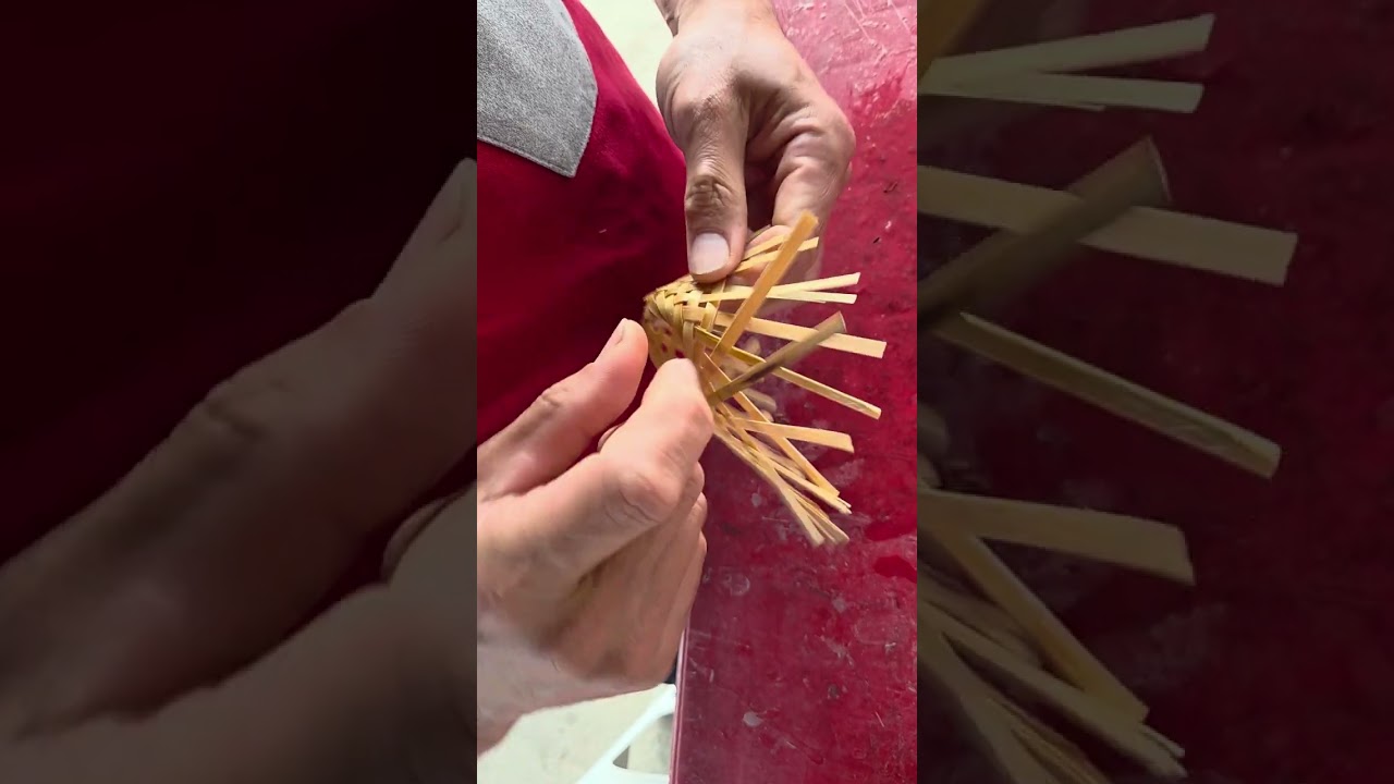竹編春聯吊飾