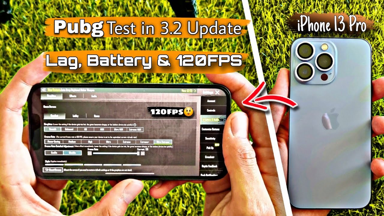iPhone 13 Pro 120 FPS Pubg Test 🔥 Lag, Battery With Screen Recording Pubg Test