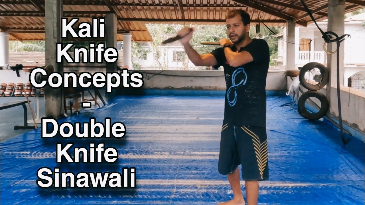 Kali Knife Concept - Double Knife Sinawali, Pakal Grip Thrusting and Slashing