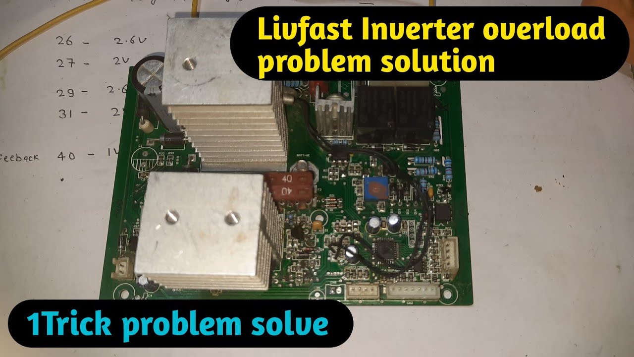 Livfast Inverter overload problem solution || Dushyant electronics