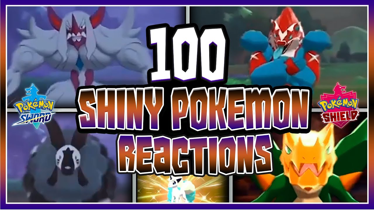 100 EPIC SHINY POKEMON REACTIONS! Shiny Montage Pokemon Sword and Shield