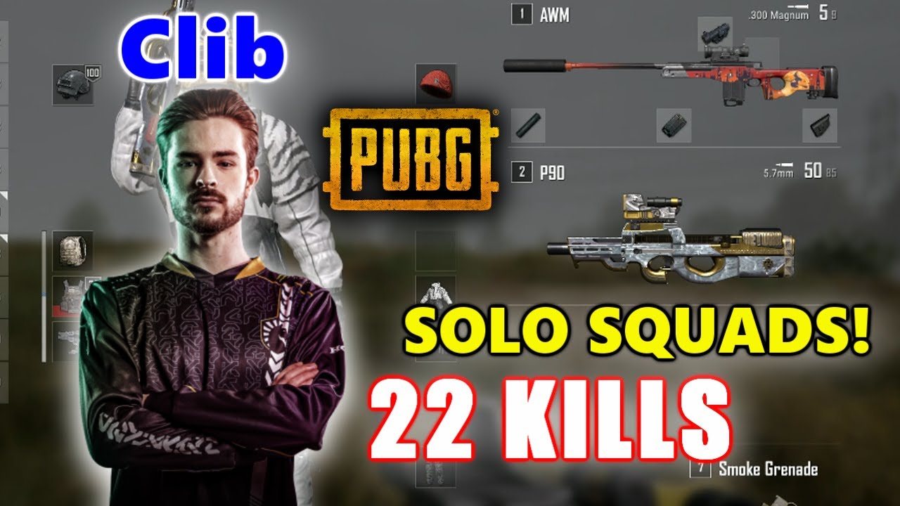 Team Liquid Clib - 22 KILLS - P90 + AWM - SOLO SQUADS! - PUBG