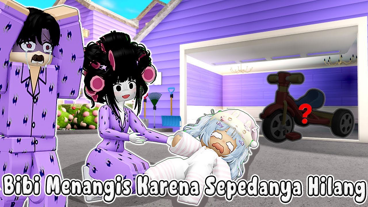 BIBI MENANGIS HISTERIS KARENA SEPEDANYA HILANG, KITA KEMALINGAN || BLOXBURG🏡ROBLOX INDONESIA