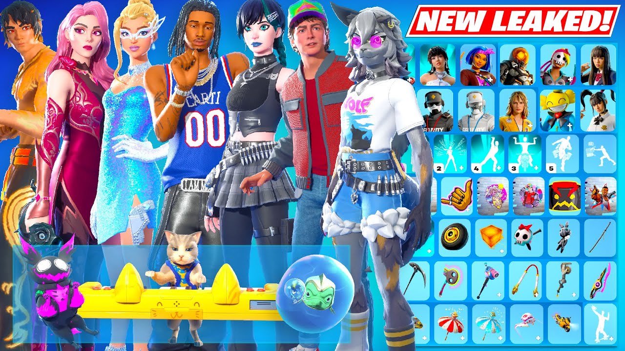 All NEW Fortnite Chapter 7 UPDATE LEAKED Skins & Cosmetics Showcase (Playboy Carti, FREE REWARDS)