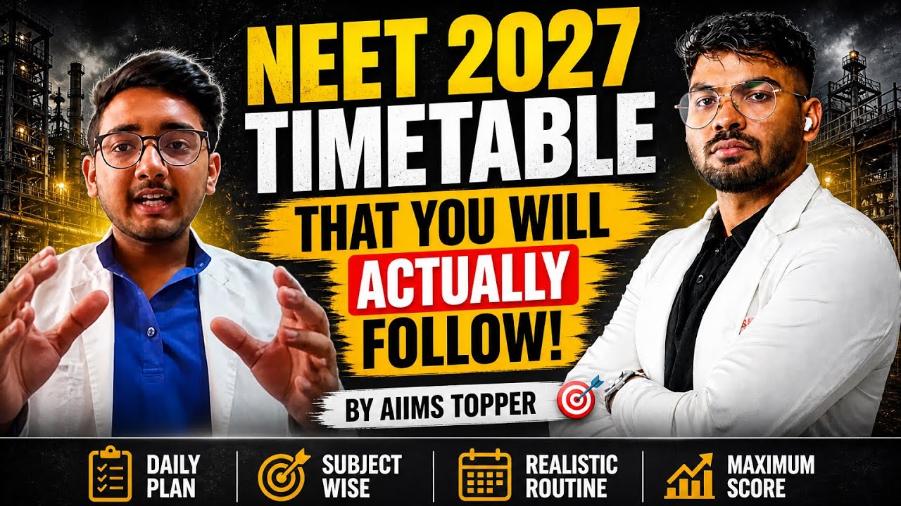make *THIS* Realistic NEET 2027 Timetable that you will actually follow (by AIIMS TOPPER) 