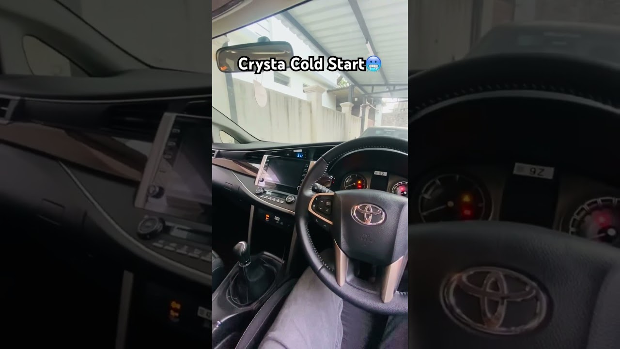 Crysta Cold start🥶 #innovacrysta #innova #cars #engine #shorts #viral #viralshorts