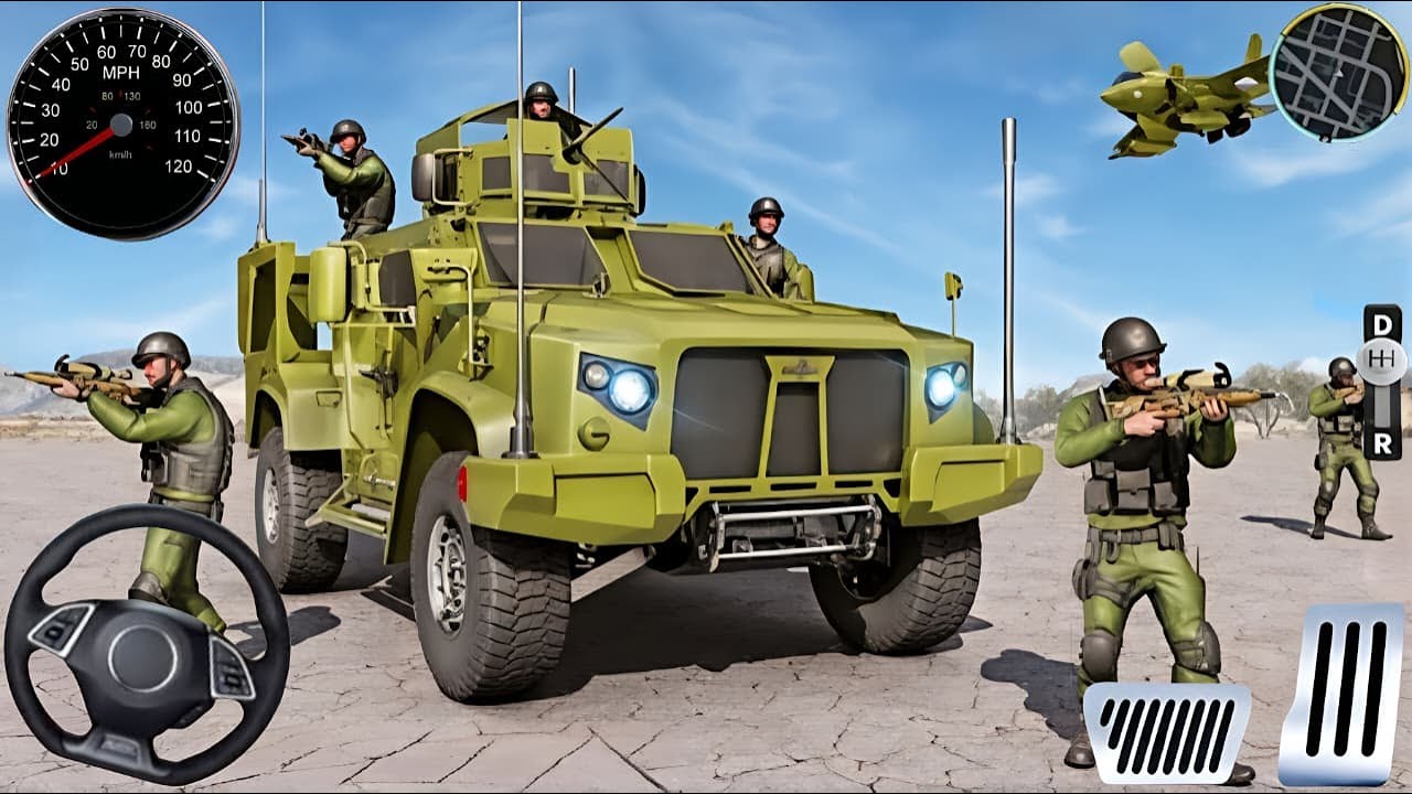 Army Truck Driving Cargo Games - US Offroad Army Truck Driving 3D 2025 - Andriod Gameplay