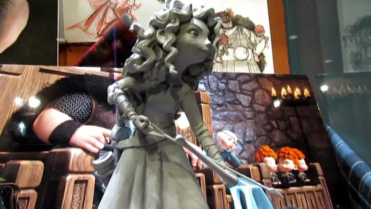 Disney Pixar BRAVE Concept Art Display, Disney's Hollywood Studios 2/3/12 Walt Disney World Merida
