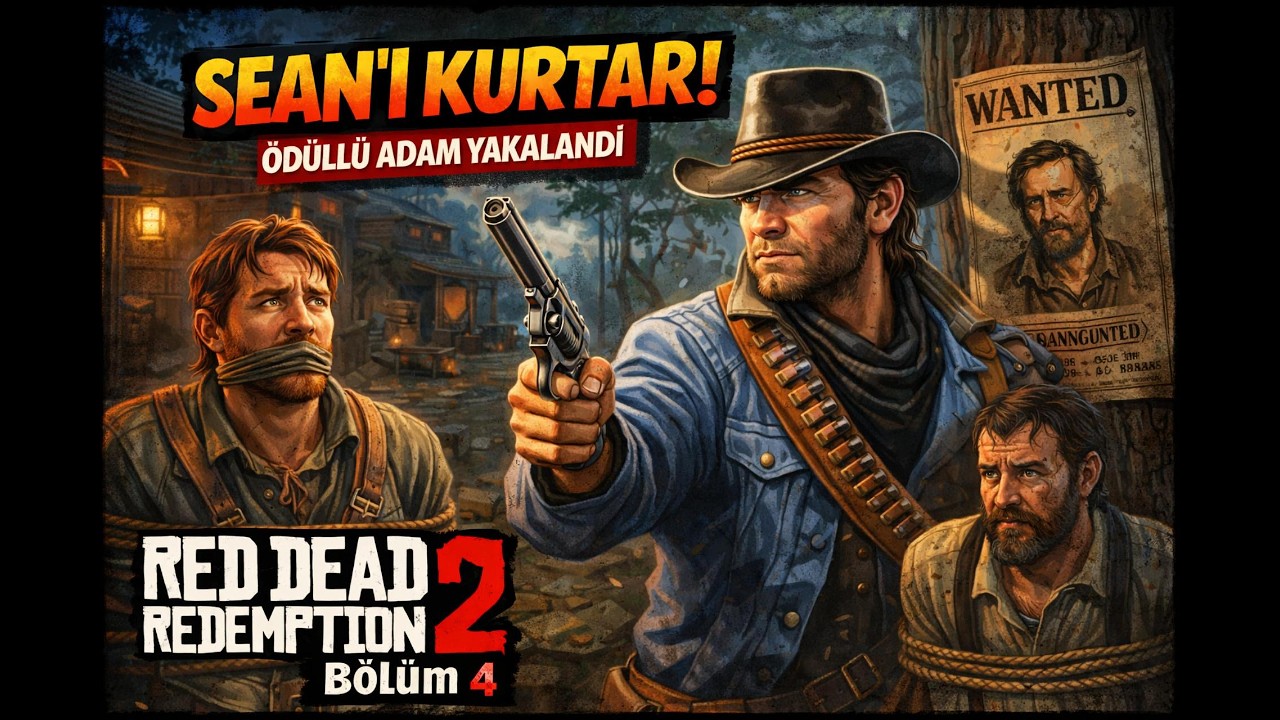 Sean’ı Son Anda Kurtardık! Ödüllü Suçlu Avı | Red Dead Redemption 2 Türkçe Bölüm 4