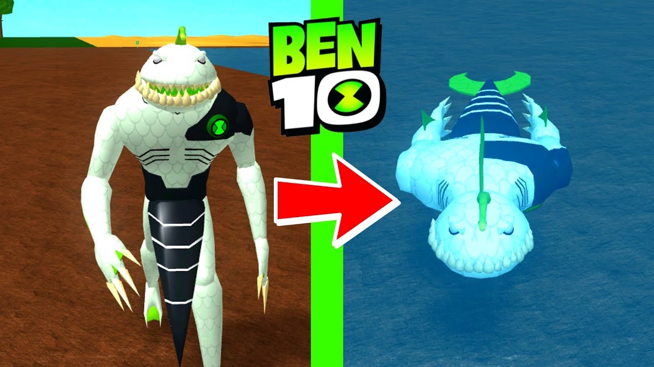 Roblox Ben 10 Ripjaws Потрясающие способности Roblox Ben 10 Прибытие пришельцев Remake Update