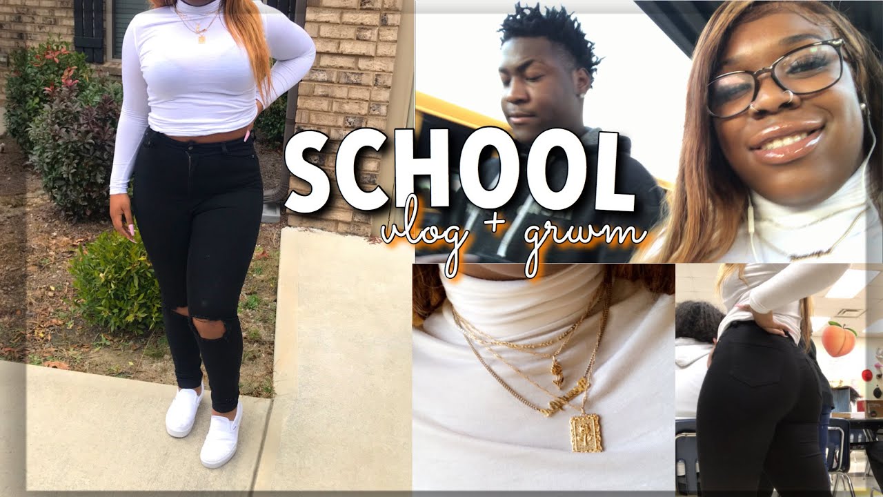 GRWM + HIGHSCHOOL VLOG 🔥 | annaasimone