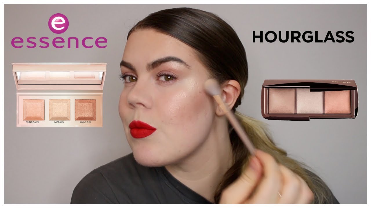 Hourglass Ambient Lighting Palette Volume 1 DUPE! Essence Choose Your Glow Highlighter Palette