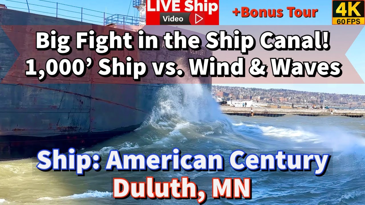 ⚓️Большой бой! — 1000-футовый корабль против ветра и волн! Лайнер American Century отправляется и...