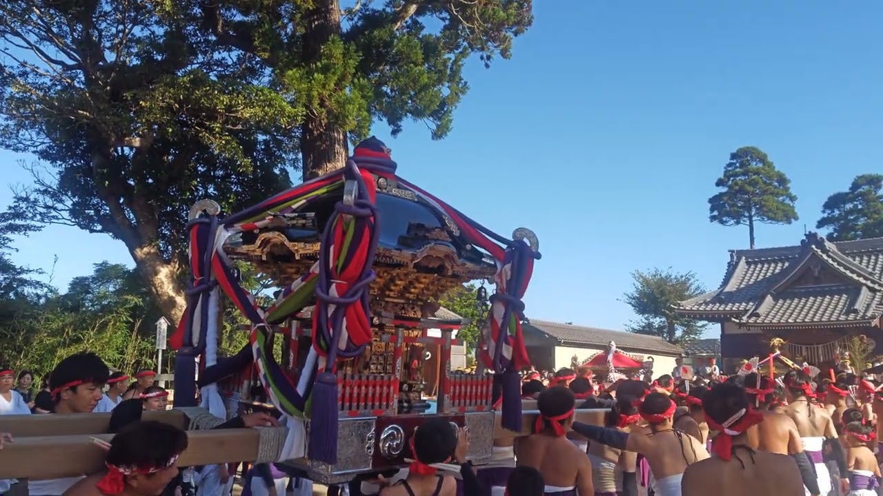 大原はだか祭り2025　小浜八幡神社　鹿島神社到着　　　　　　　　　　　