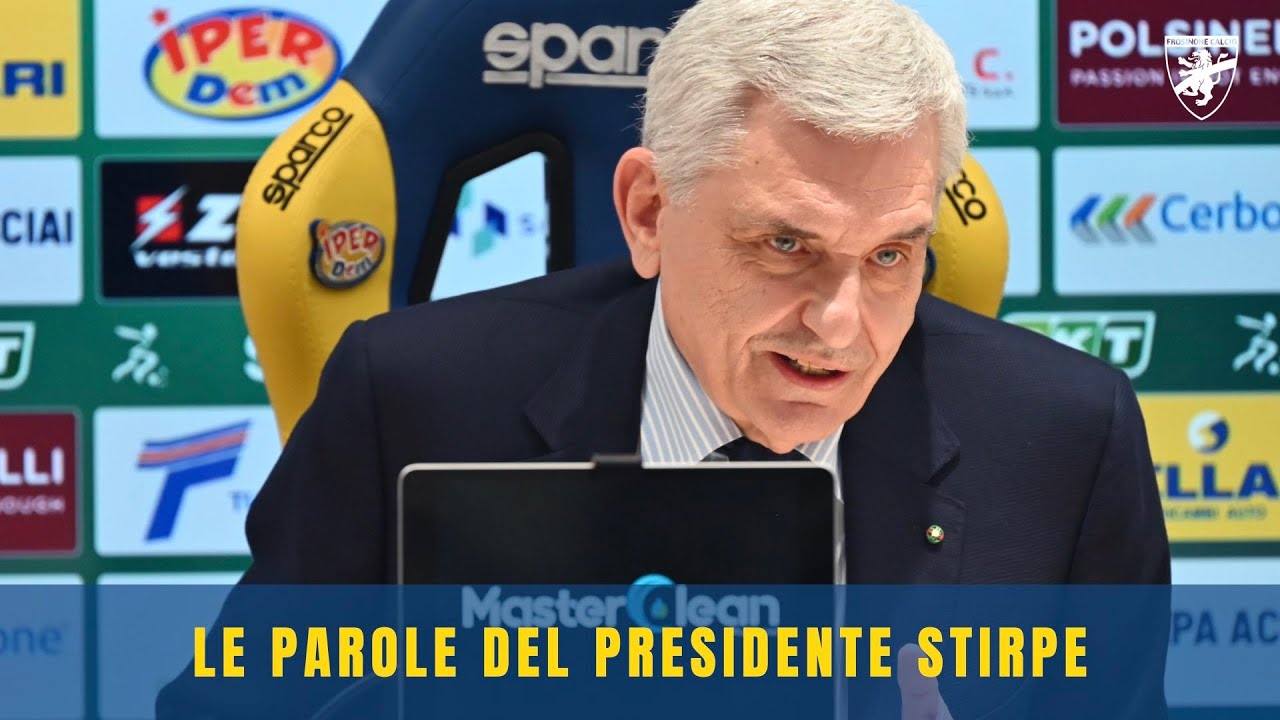 🎙 | CONFERENZA STAMPA DEL PRESIDENTE STIRPE