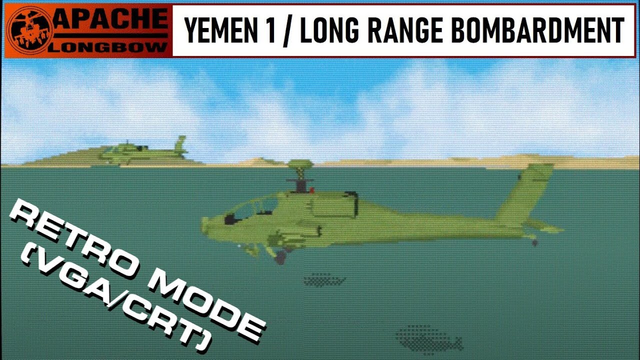 Apache Longbow • Digital Integration 1995 (Retro Mode - VGA + CRT shader)