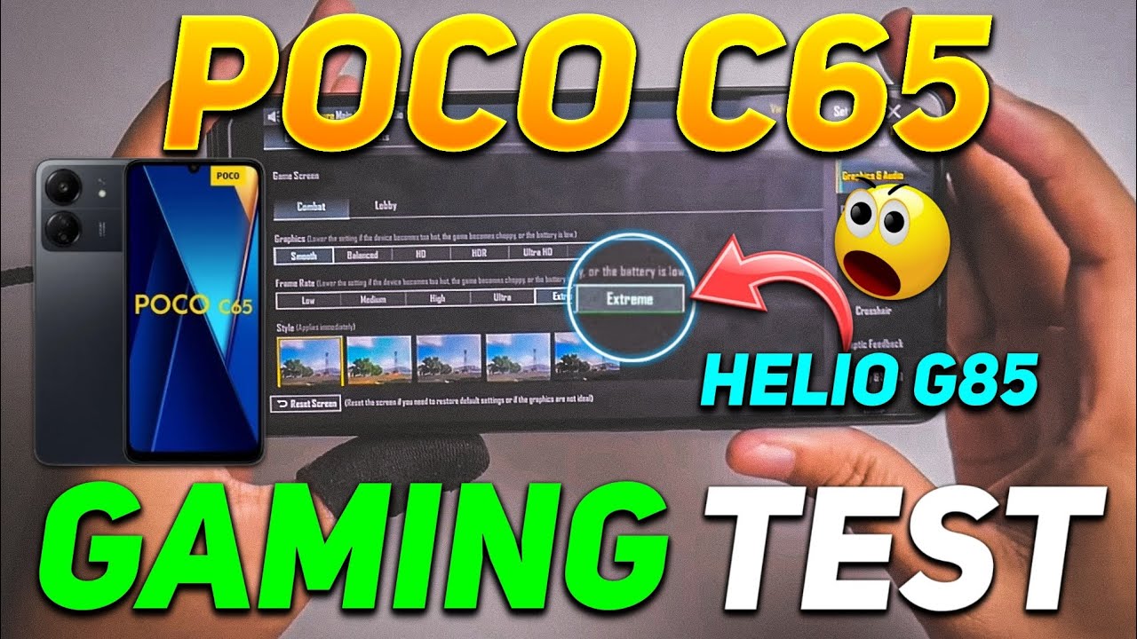 POCO C65 BGMI TEST | POCO C65 UNBOXING & GAMING TEST | HELIO G85 PROCESSOR 🥵🔥